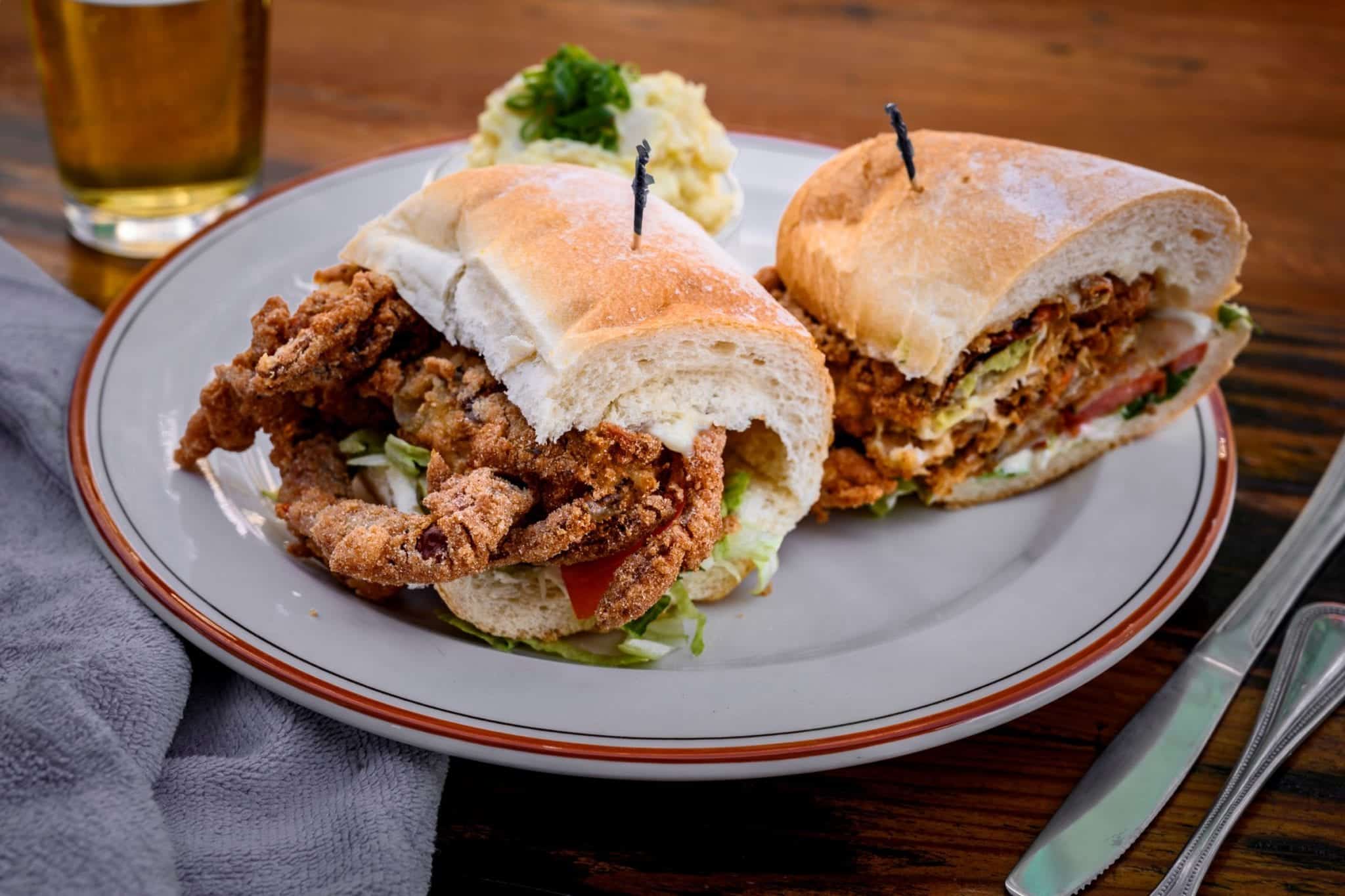 soft shell crab sandwich